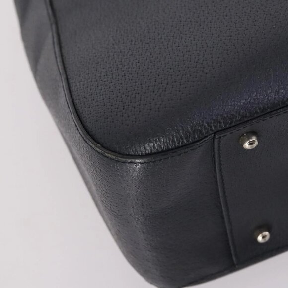 GUCCI Hand Bag Leather 2way Black Silver 000 2058 0307 5 Auth 140270 - Picture 5 of 16